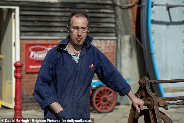 Alex Briault, who runs the Brighton Fishing Museum, said: 'I have absolutely no problem with refugees and migrants in the city - they are most welcome'