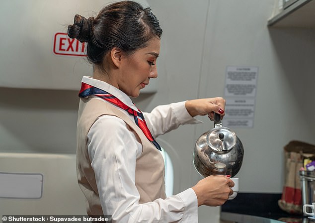 He claimed that coffee pots are taken to the toilets to be emptied - and that the jugs 'get a little close' to the toilet, risking 'backsplash' right into the coffee maker