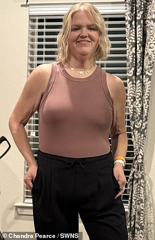 Chandra started a strict diet - switching to home-cooked meals or grilled chicken and vegetables if she went out, losing 100lbs (after)