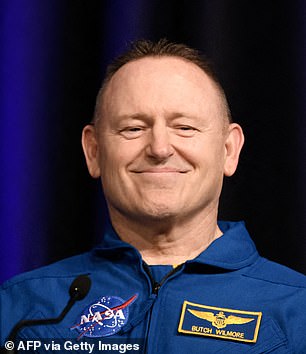 AFTER: Butch Wilmore speaking at a NASA press conference yesterday