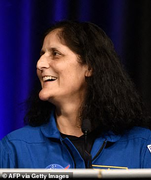 AFTER: The effects of fluid shift are temporary, meaning Williams looked similar to how she had before entering space after two weeks in Earth gravity