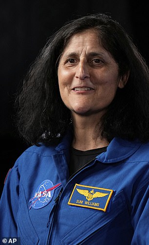 AFTER: Williams appears noticeably healthier at her first public appearance since returning to Earth