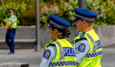 Police are still conducting inquiries, and have told local residents to expect an increased presence in the area (File image of New Zealand police)