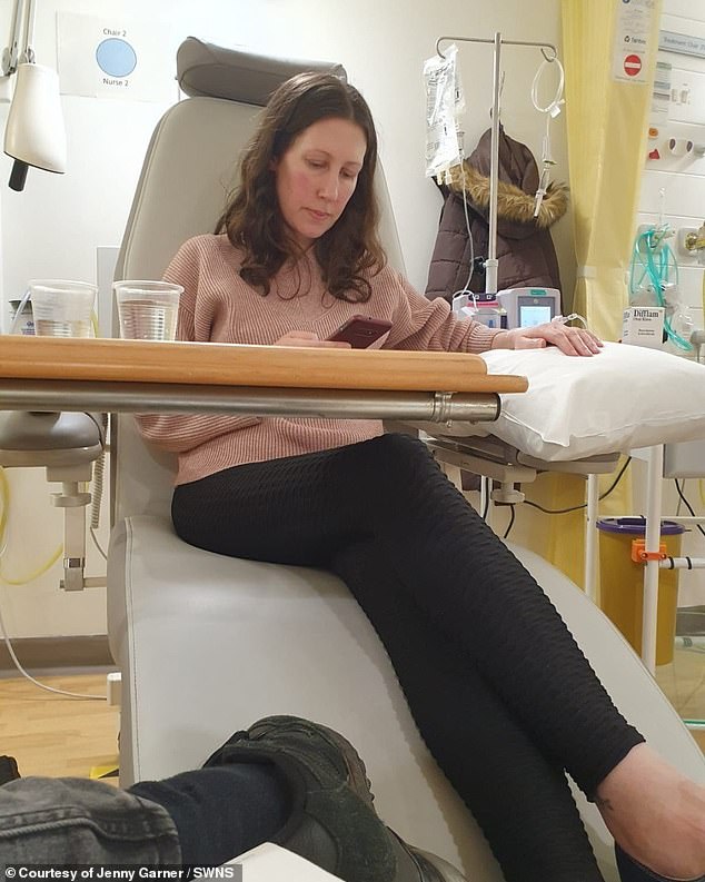 Ms Garner has been told the tumours near her stomach are 'inoperable'