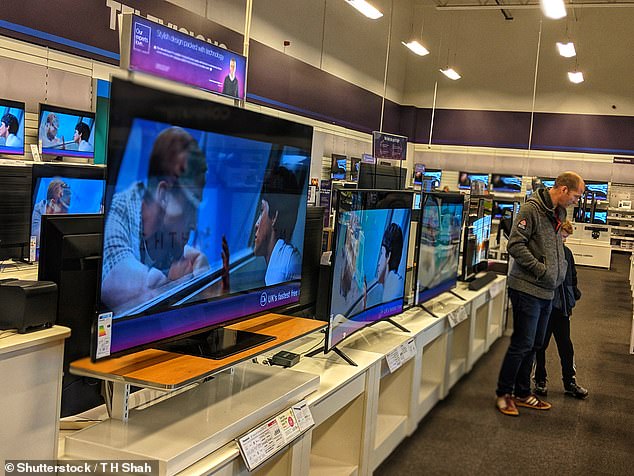 Kelsey said she expected her new Samsung television to come with a 'little protective plastic on it that you need to take off' (stock photo)