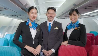 The exact wording the cabin crew use can indicate how they really feel, according to an aviation expert