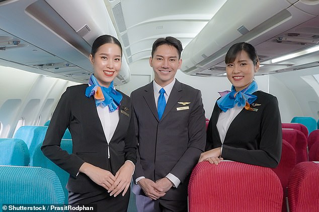 The exact wording the cabin crew use can indicate how they really feel, according to an aviation expert