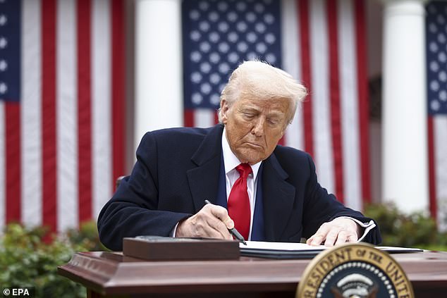 Trump slapped a 54 percent tariff on all Chinese goods imported into the US on Wednesday. Almost all iPhones are assembled in China