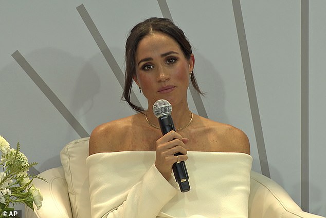 The Duchess of Sussex spoke at an Archewell Foundation panel in New York in October 2023