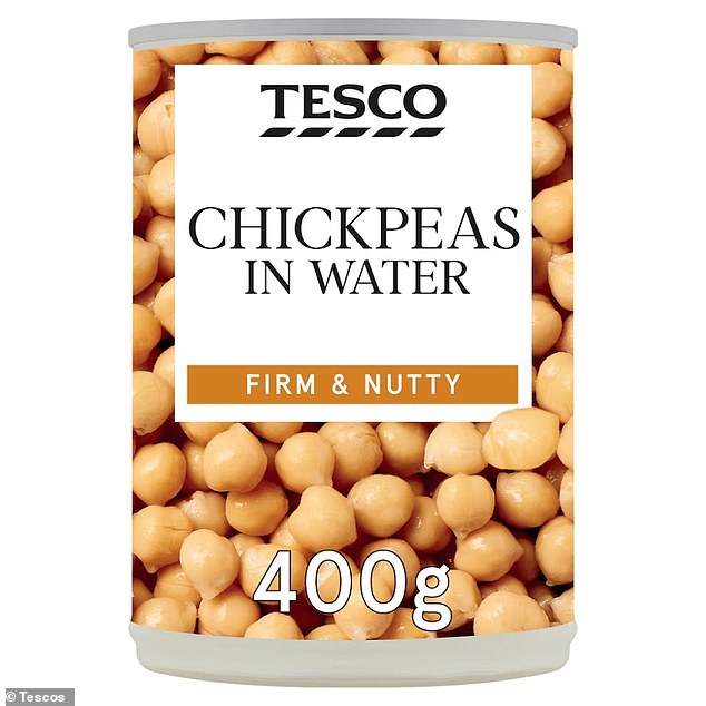 Chickpeas are among the tinned beans which customers have noticed the supermarket is lacking on its shelves