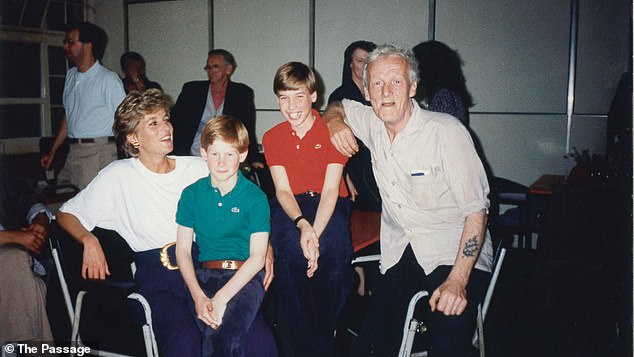 Princess Diana visits The Passage with Prince Harry and Prince William in 1993