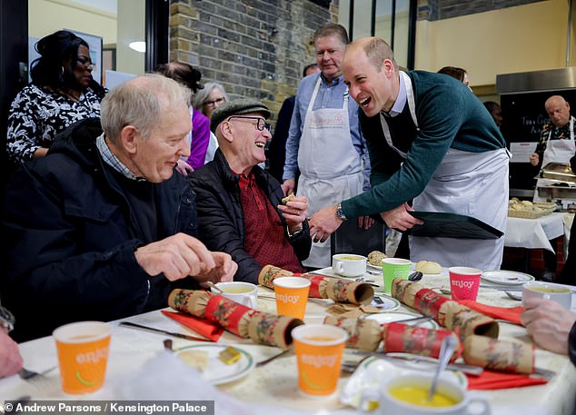 William, pictured at The Passage in 2024, continuing his mother's work