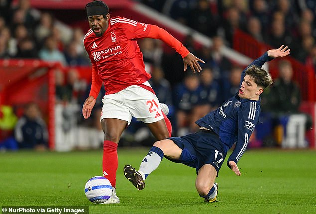 Garnacho has had a tricky season and endured a tough night at Nottingham Forest on Tuesday