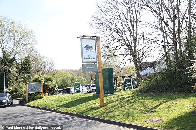 Pictured: The Boathouse pub which is located next to the Dragonfly Hotel