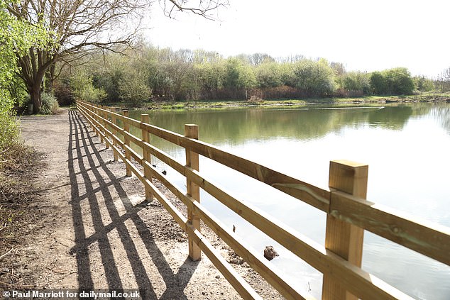 The 'boardwalk' that people used during the summer to sunbathe and swim from