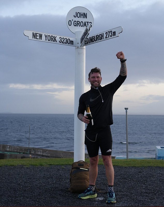 Farren, pictured recently after completing a 1,000-mile 'ruck' challenge from Land's End to John O'Groats, said he has had to endure five years of scammers using his name and face