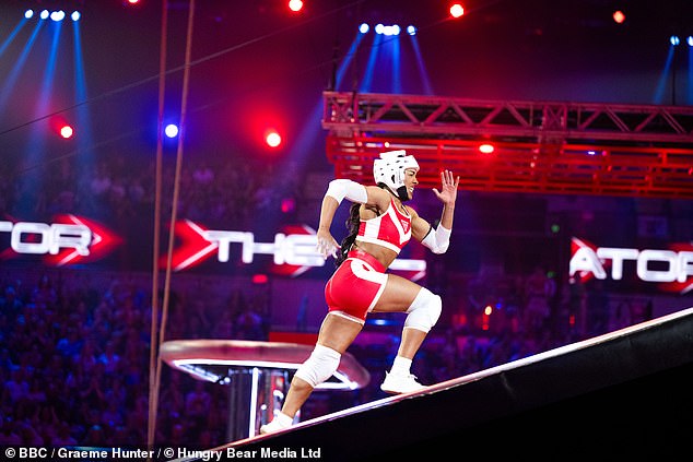 The hopeful stormed to victory during Saturday's semi-finals but was forced to forfeit her place in next week's show after suffering a serious injury during one of the games