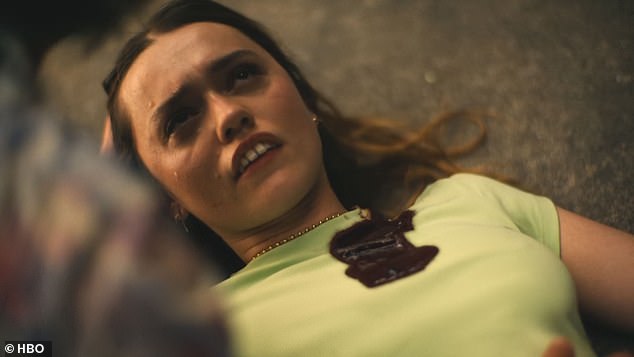 Jim's bodyguards then start shooting at Rick, who manages to kill one of them. However, during the shooting Chelsea is shot in the chest
