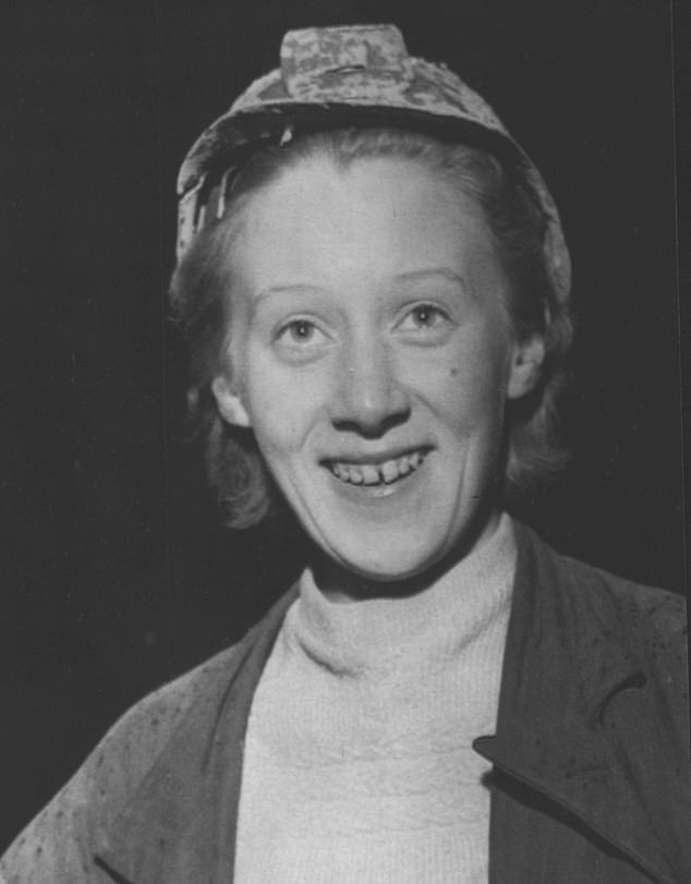 June Bailey, potholer, at Peak Cavern in Castleton, Derbyshire