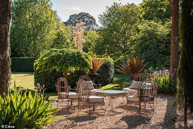 Terraced gravel walkways stretch both north and south, encouraging morning coffees and sunset aperitifs alike