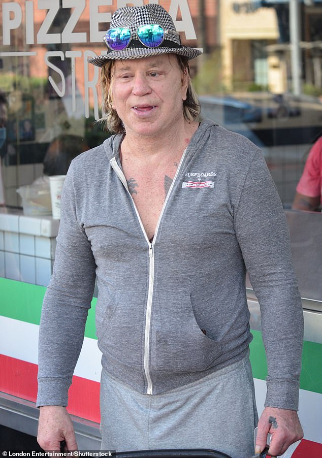 2021: Mickey, pictured in 2021, has discussed about needing cosmetic procedures in past interviews