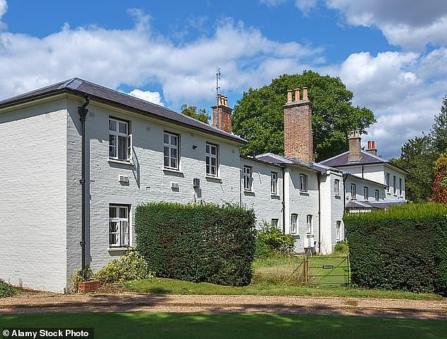 Frogmore Cottage in Windsor where Harry and Meghan lived before they stepped down as working royals and moved to California