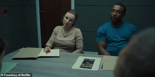 The actress, 38, starred in the global hit series as DS Misha Frank and voiced how 'passionate' she is about the heavy subject matter (pictured in show)