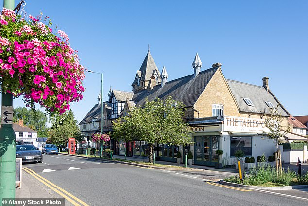 Shops on Chobham Road in Sunningdale
