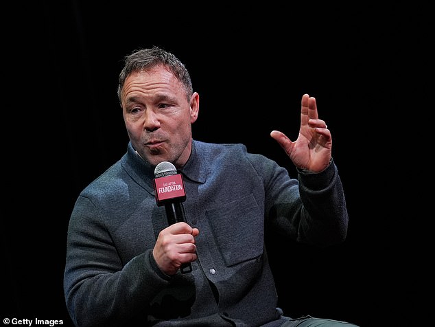 Faye explained that the show's co-creator and star Stephen gave the cast an 'empowering' pep talk on set, right before they began filming episode one, about how the show could 'make a real difference' (pictured last month)