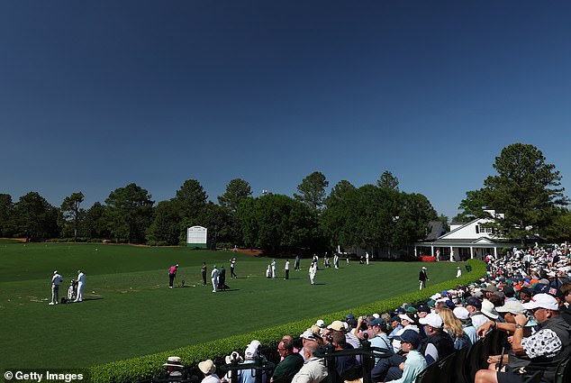 During the Masters, players warm up on the 'tournament practice facility' - not the 'range'