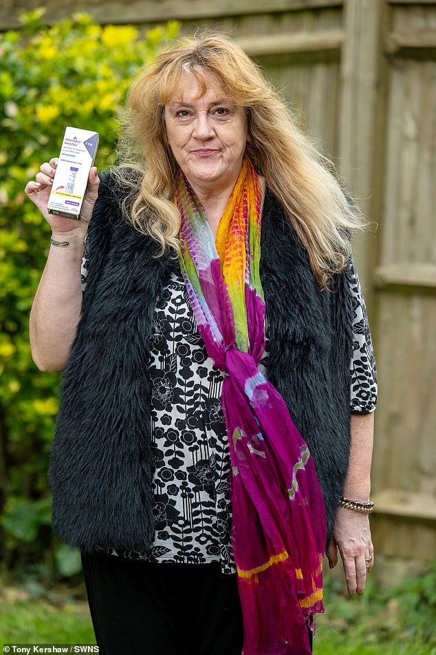 Yet, immediately after taking her first injection on March 14, the 59-year-old claimed she began suffering dizziness and headaches