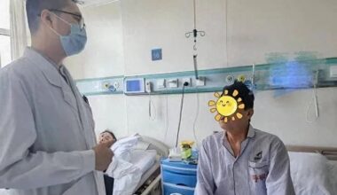The unnamed man, described as an 'ordinary office worker' from Chongqing in southwestern China, (pictured right) attended hospital after developing a severe cough