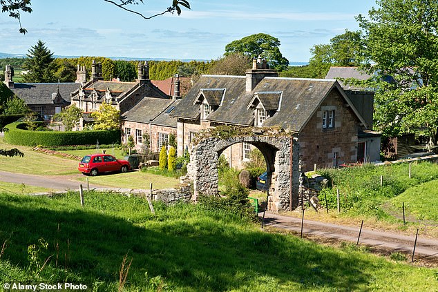 The old gate entrance to Dirleton Castle