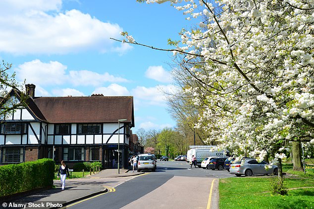 The station approach in Virginia Water