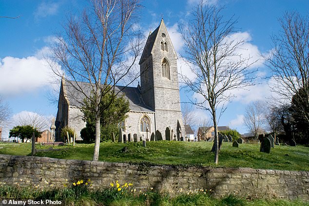 Pretty St Dochdwy Church in Llandough, Vale of Glamorgan