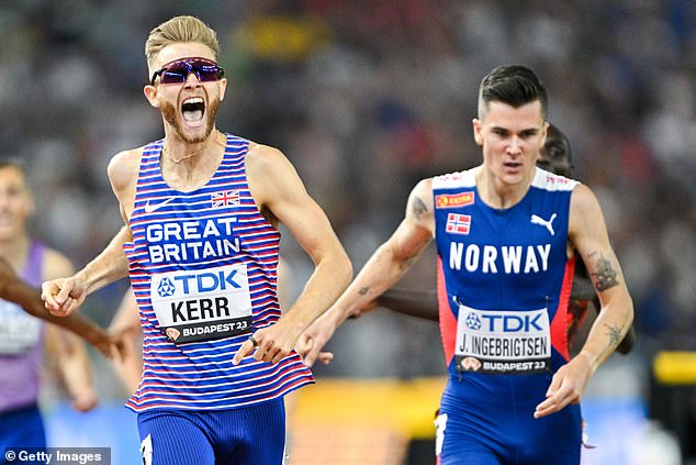 Kerr famously beat Norway's Ingebrigtsen to win the world 1500m title in Budapest in 2023