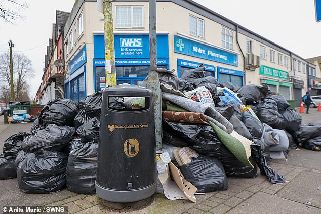 But in Birmingham, residents lives have been made miserable by the tens of thousands of tonnes of rubbish dumped on the street