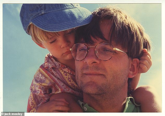 Jack as a young boy with his father Michael Mosley, a medical journalist who died on the island of Symi while on holiday with his wife last summer
