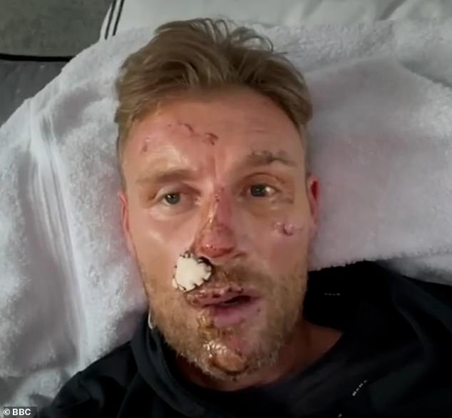 Named Flintoff, the film will look at the impact of his serious car crash that happened whilst filming BBC motoring show Top Gear in 2022 at its test track at Dunsfold Aerodrome in Surrey (pictured 2022)