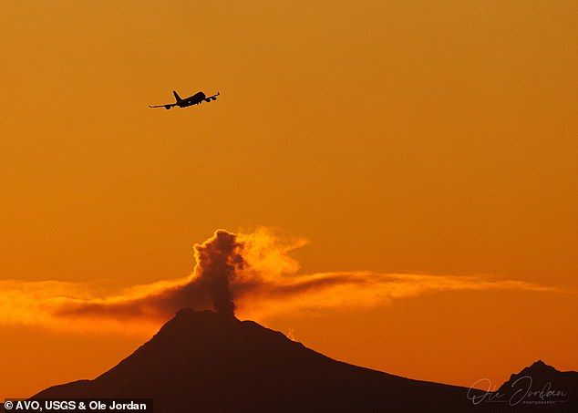 The Alaska Volcano Observatory (AVO) recently sounded the alarm on Mount Spurr after observing elevated seismic activity. Pictured is Mount Spurr releasing gas on March 26