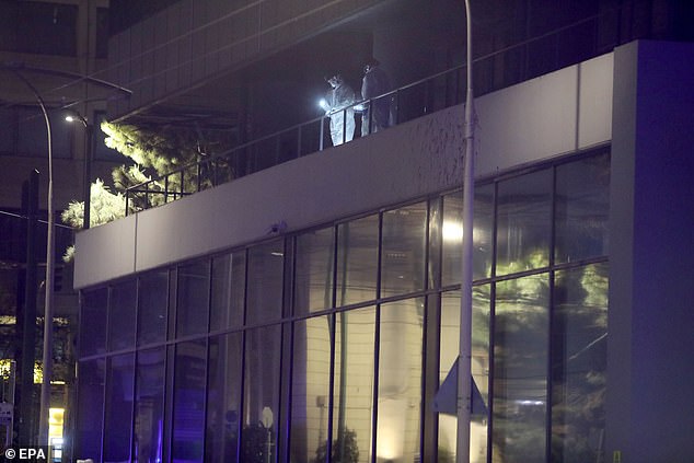 The exterior of the building did not appear to have sustained too much damage from the blast
