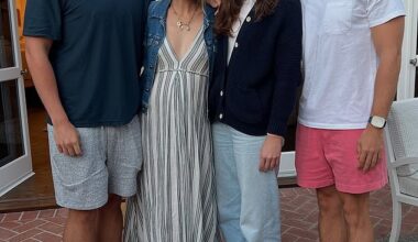 Arnold Schwarzenegger ’s youngest son Christopher turned heads with his impressive transformation in a new family photo — and he didn’t need to flex to make a statement; (Christopher, Katherine, Christina, Patrick)
