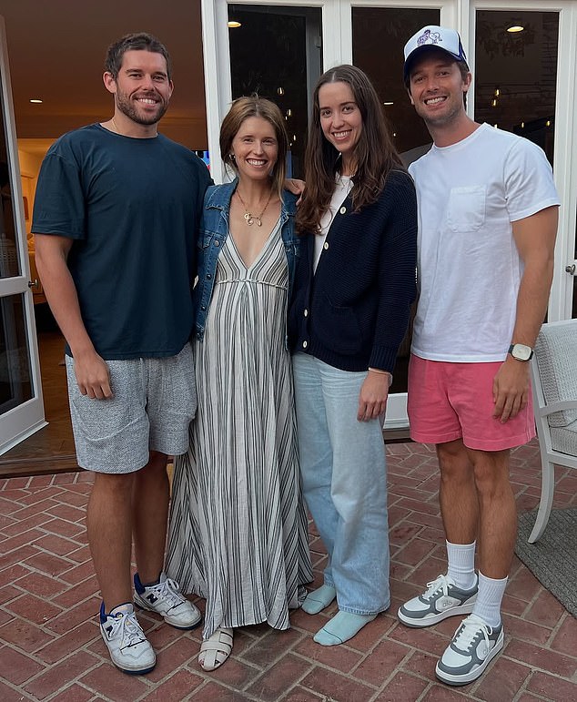 Arnold Schwarzenegger ’s youngest son Christopher turned heads with his impressive transformation in a new family photo — and he didn’t need to flex to make a statement; (Christopher, Katherine, Christina, Patrick)