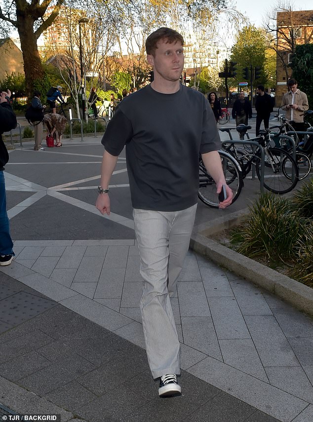 Jamie Borthwick was seen heading for a catch up with an EastEnders friend, amid the fallout of the scandal of a shocking sex toy video