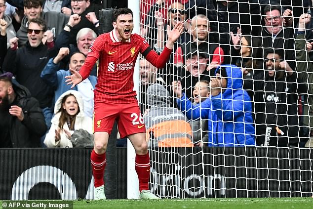 Van Dijk's goal came just moments after left back Andy Robertson had scored an own goal