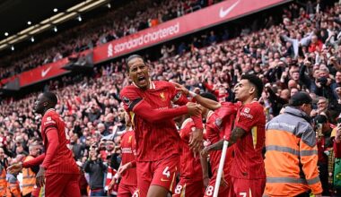 Liverpool scored a late winner to beat West Ham and move closer to the Premier League title