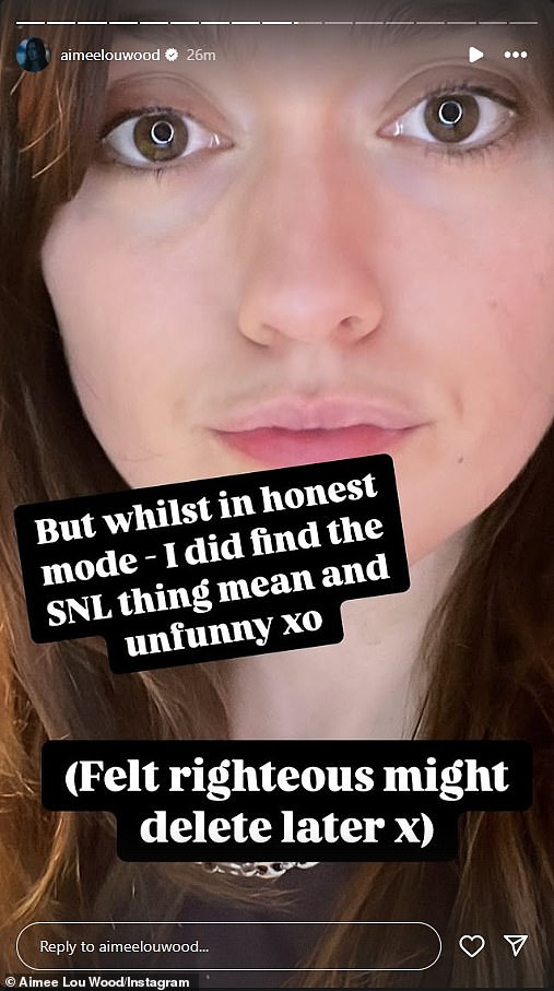 After the actress went viral for her takedown of the 'mean and unfunny' skit, she claimed that SNL had reached out to extend an olive branch