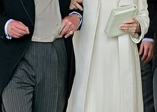 The couple married at The Guildhall, Windsor, in 2005, with Camilla wearing an Anna Valentine outfit
