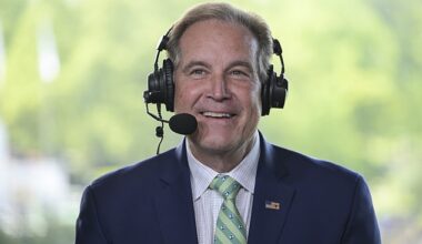 Jim Nantz earned a mixed reaction to his final round coverage at the Masters this year