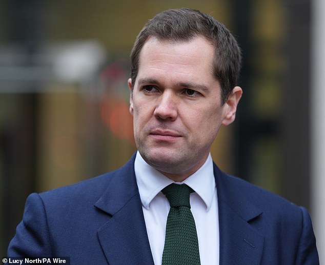 Tory justice spokesman Robert Jenrick (pictured in January) accused Labour of losing control of its union backers